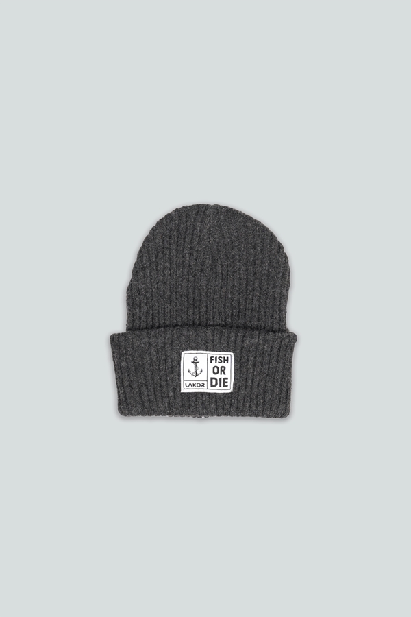 Lakor Fish Or Die Beanie - Grey
